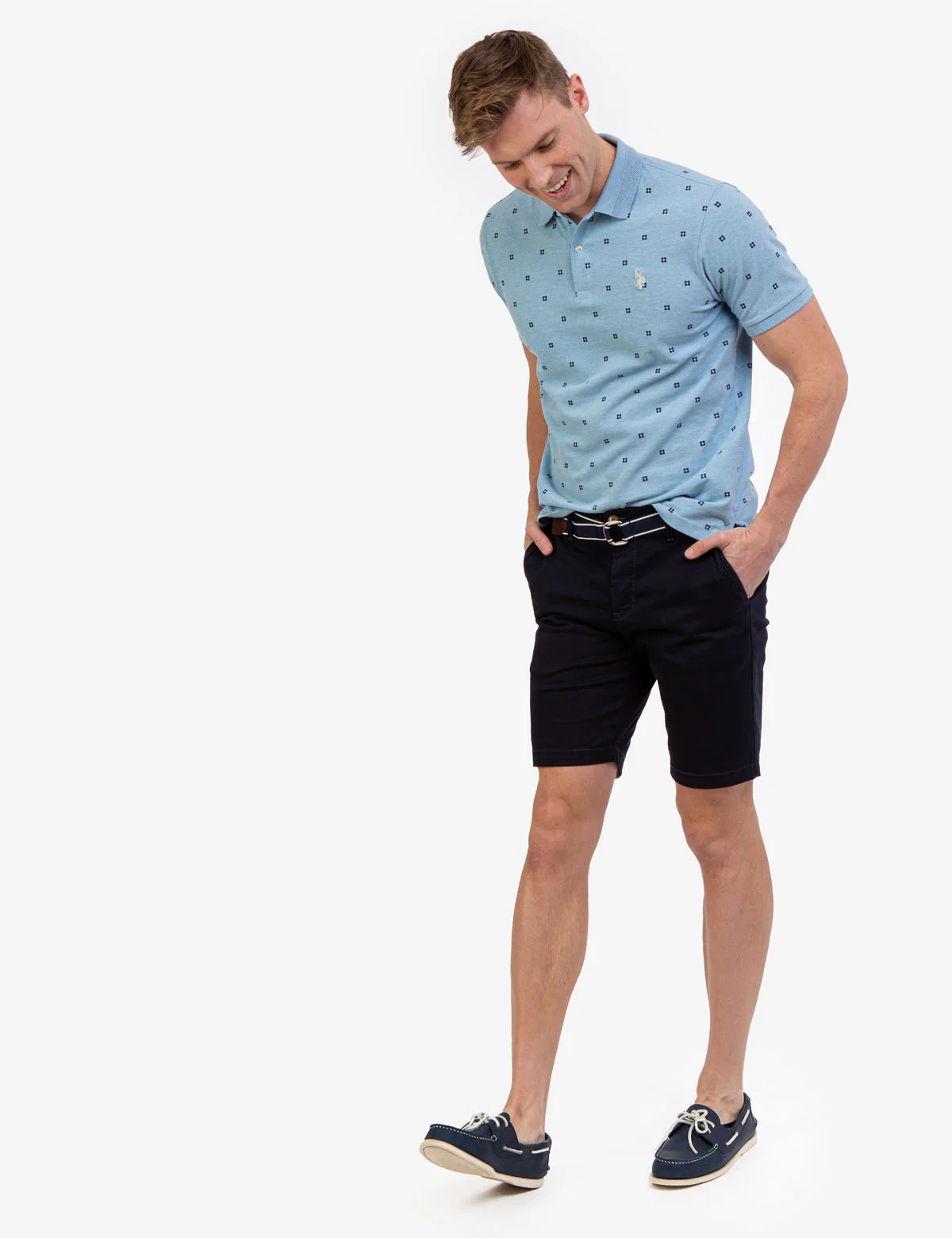 PRINTED PIQUE POLO SHIRT - Image 12