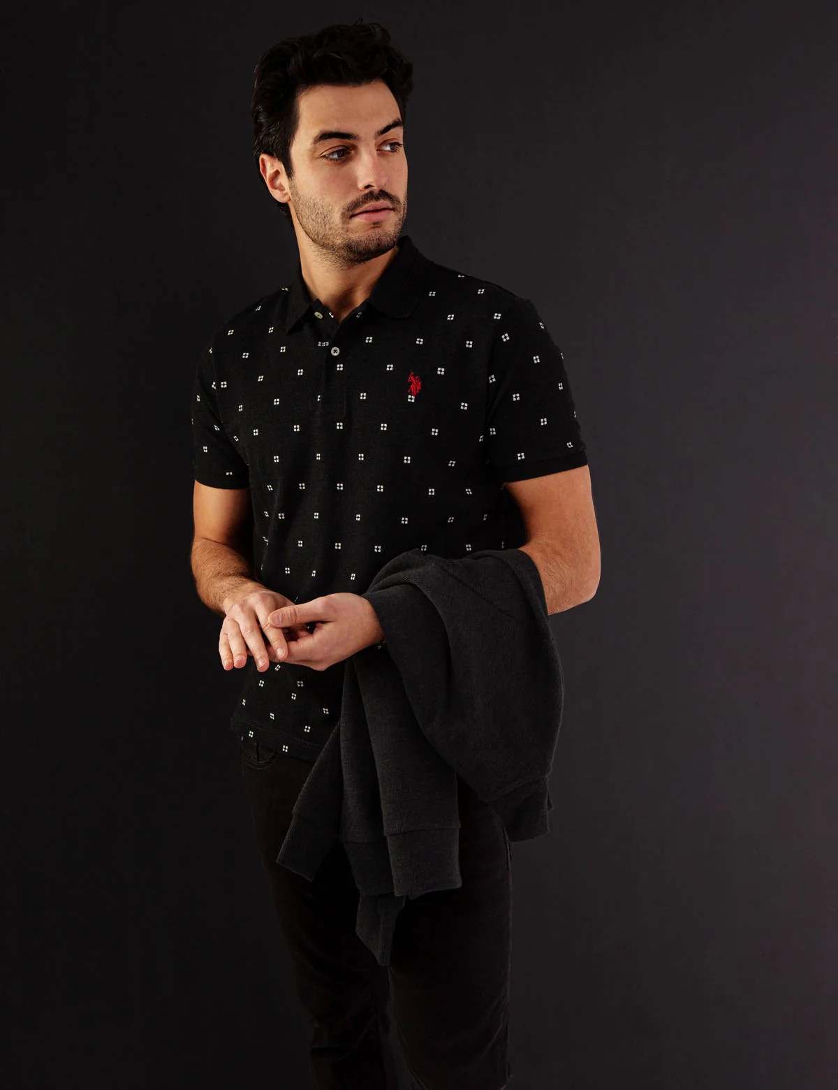 PRINTED PIQUE POLO SHIRT - Image 5