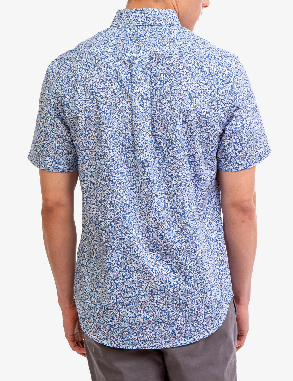 PRINTED SLUB POPLIN SHORT SLEEVE SHIRT - Image 4
