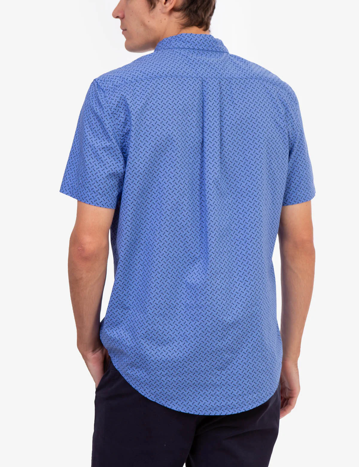 PRINTED SLUB POPLIN SHORT SLEEVE SHIRT - Image 4