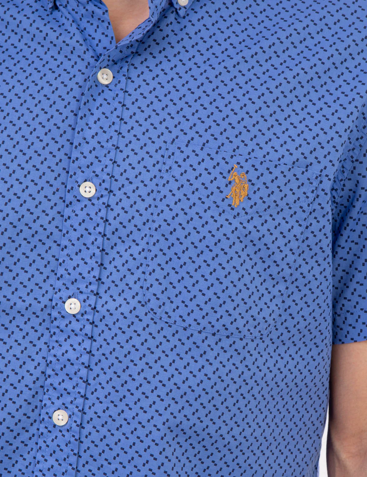 PRINTED SLUB POPLIN SHORT SLEEVE SHIRT - Image 5