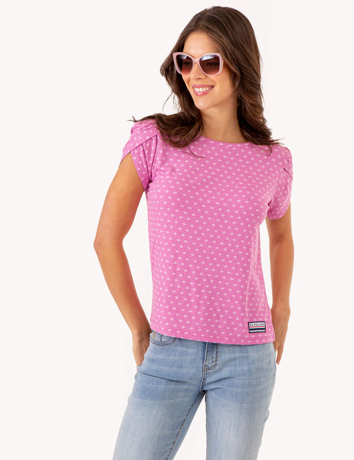 PRINTED TULIP SLEEVE TOP - Image 14