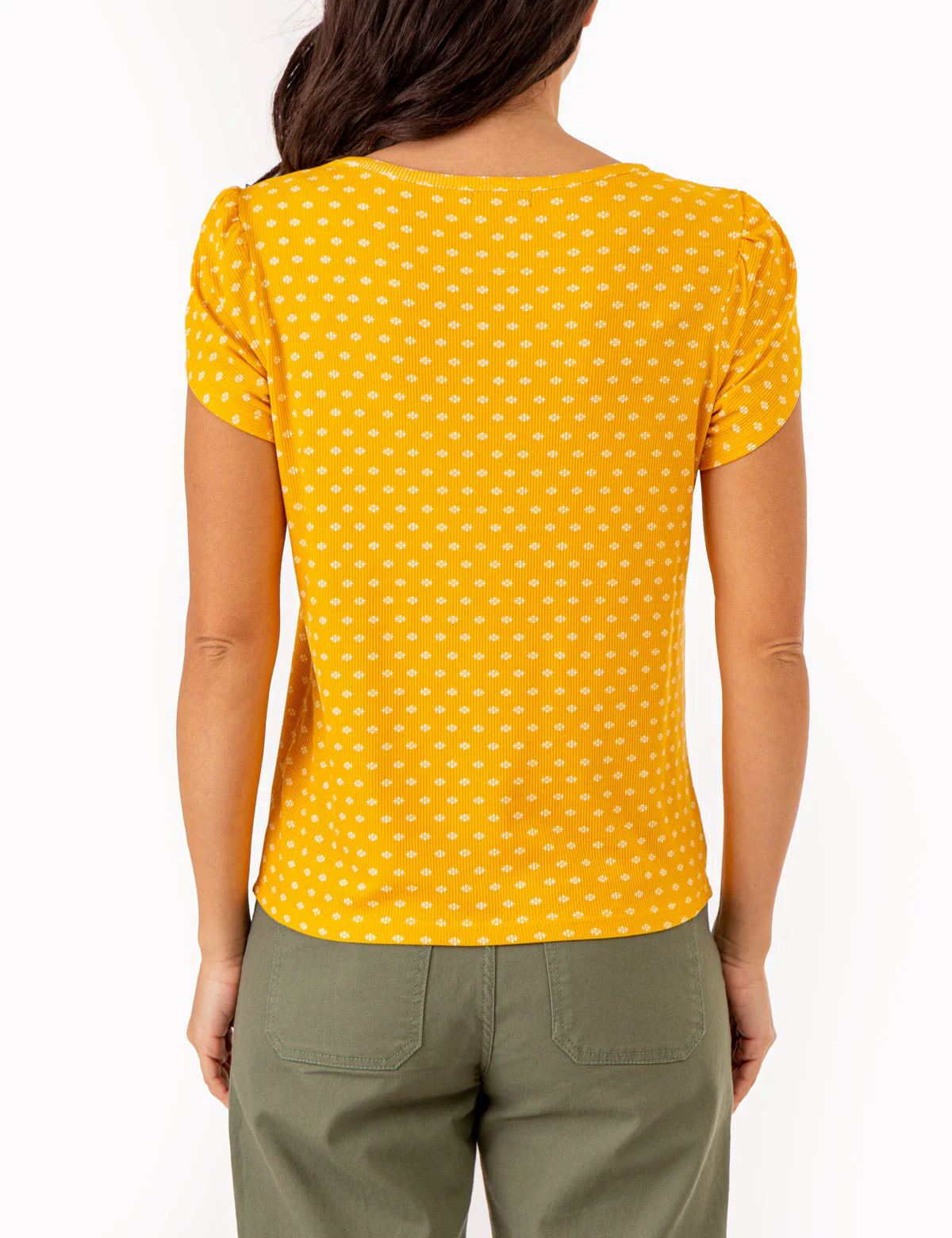 PRINTED TULIP SLEEVE TOP - Image 4