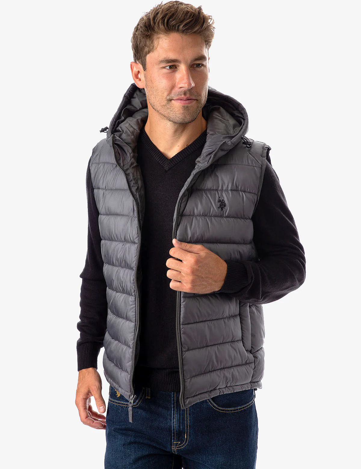 PUFFER VEST WITH HOOD - Image 12