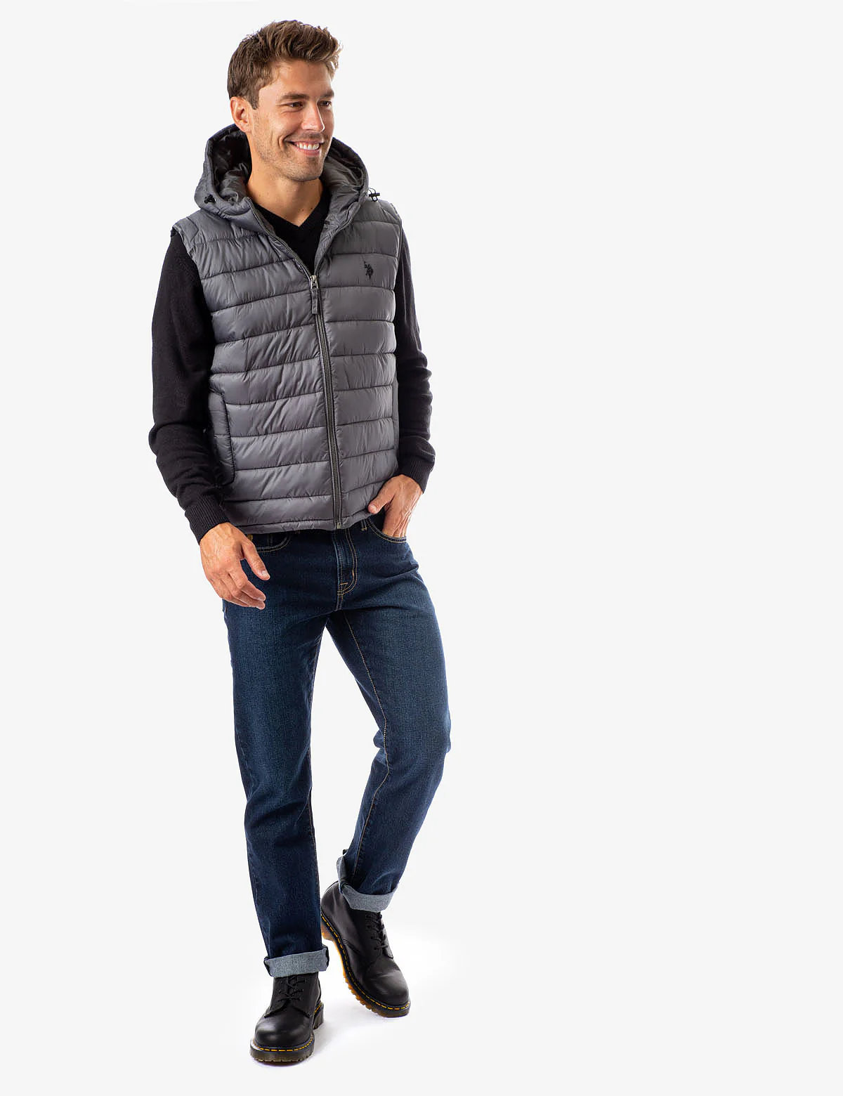PUFFER VEST WITH HOOD - Image 13