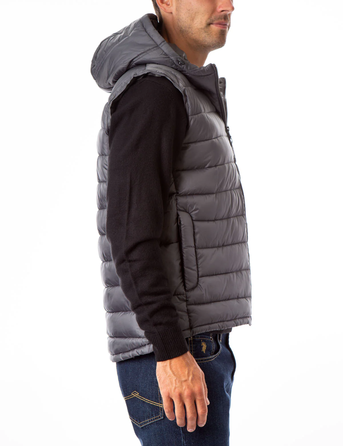 PUFFER VEST WITH HOOD - Image 14