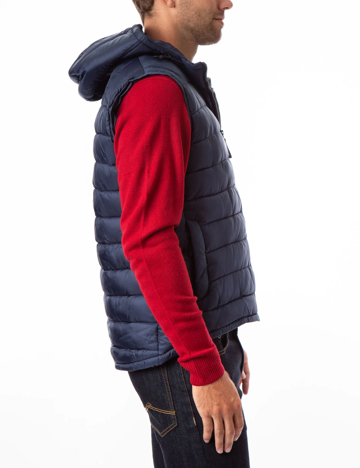 PUFFER VEST WITH HOOD - Image 2