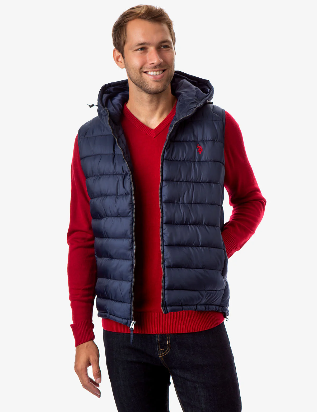 PUFFER VEST WITH HOOD - Image 5