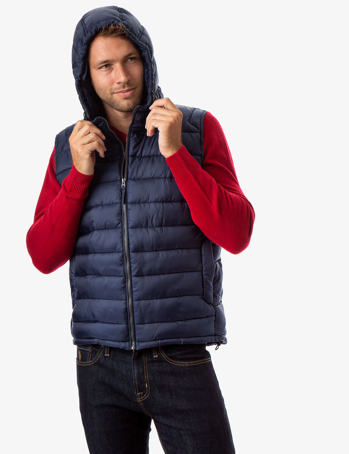 PUFFER VEST WITH HOOD - Image 6