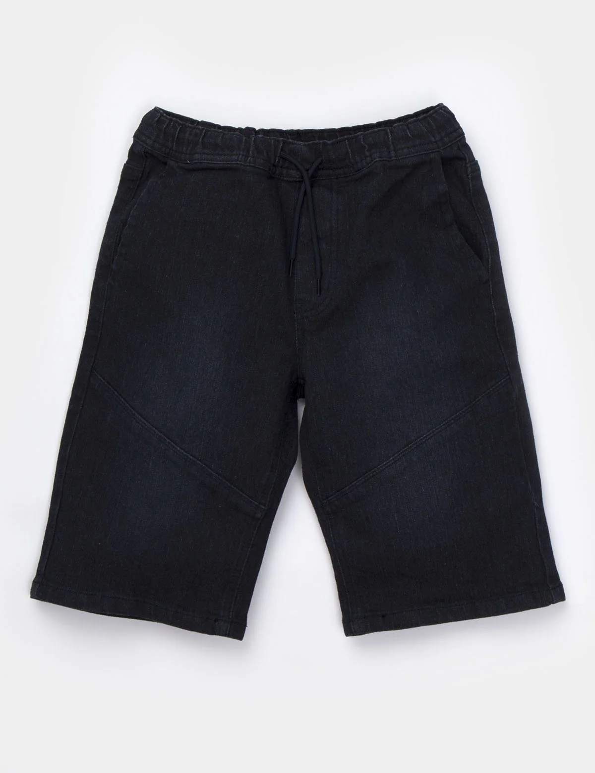 PULL-ON DENIM DRAWSTRING SHORT