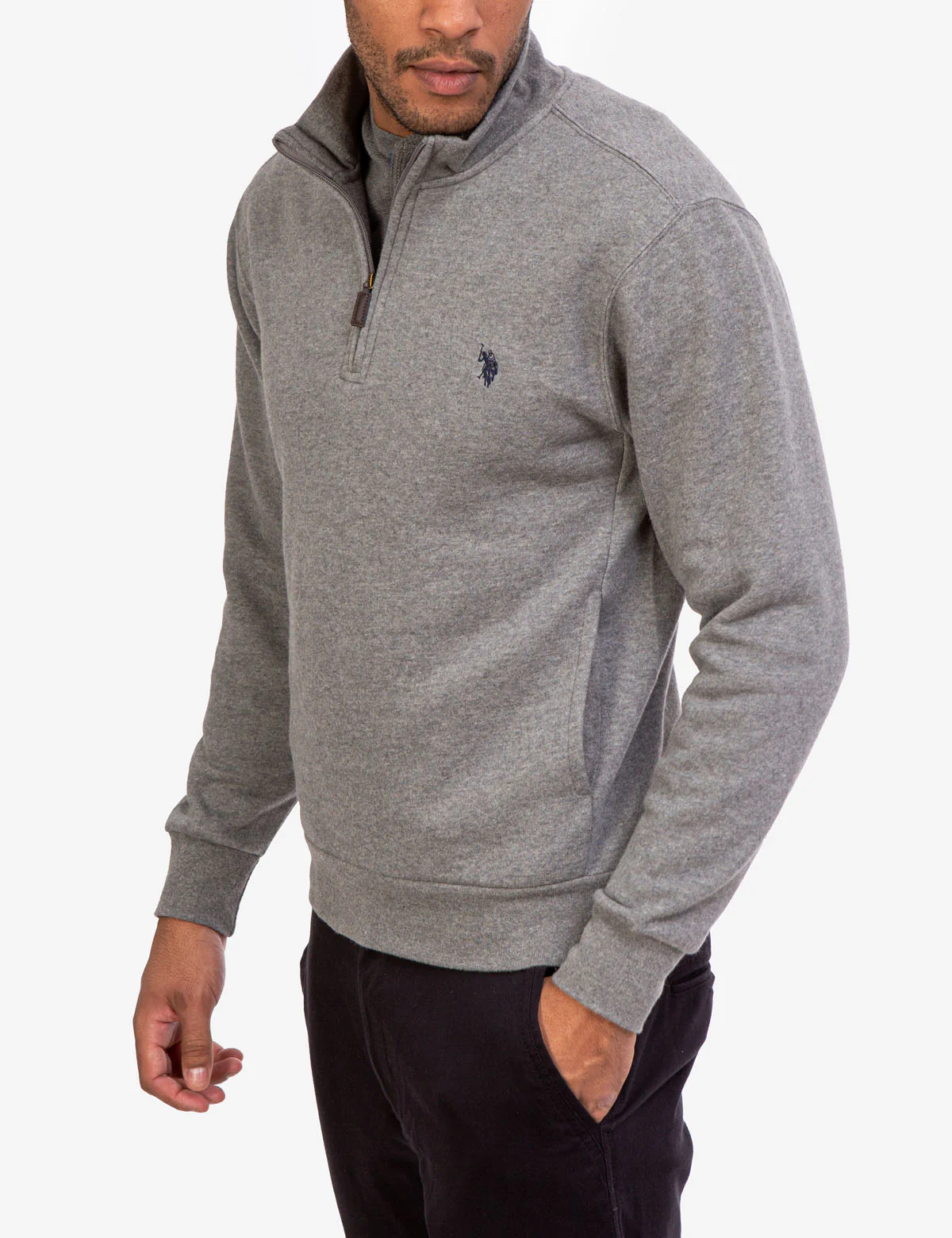 QUARTER ZIP PULLOVER SWEATSHIRT - Image 3