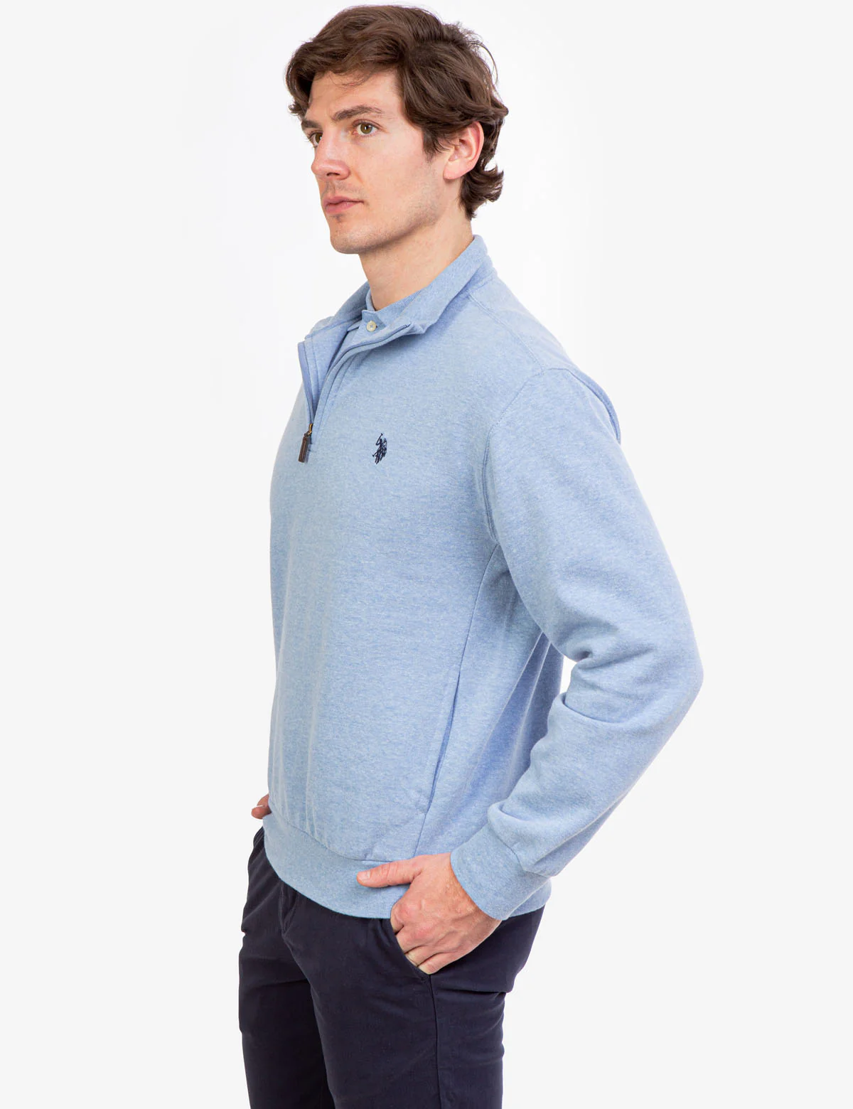 QUARTER ZIP PULLOVER SWEATSHIRT - Image 8