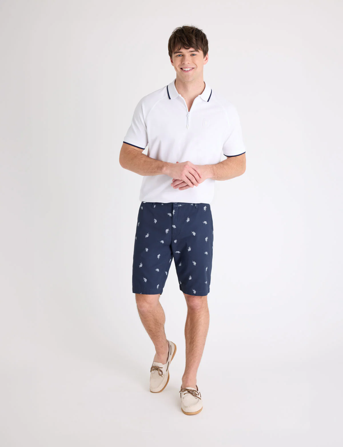 QUARTER ZIP RAGLAN SLEEVE POLO SHIRT - Image 3