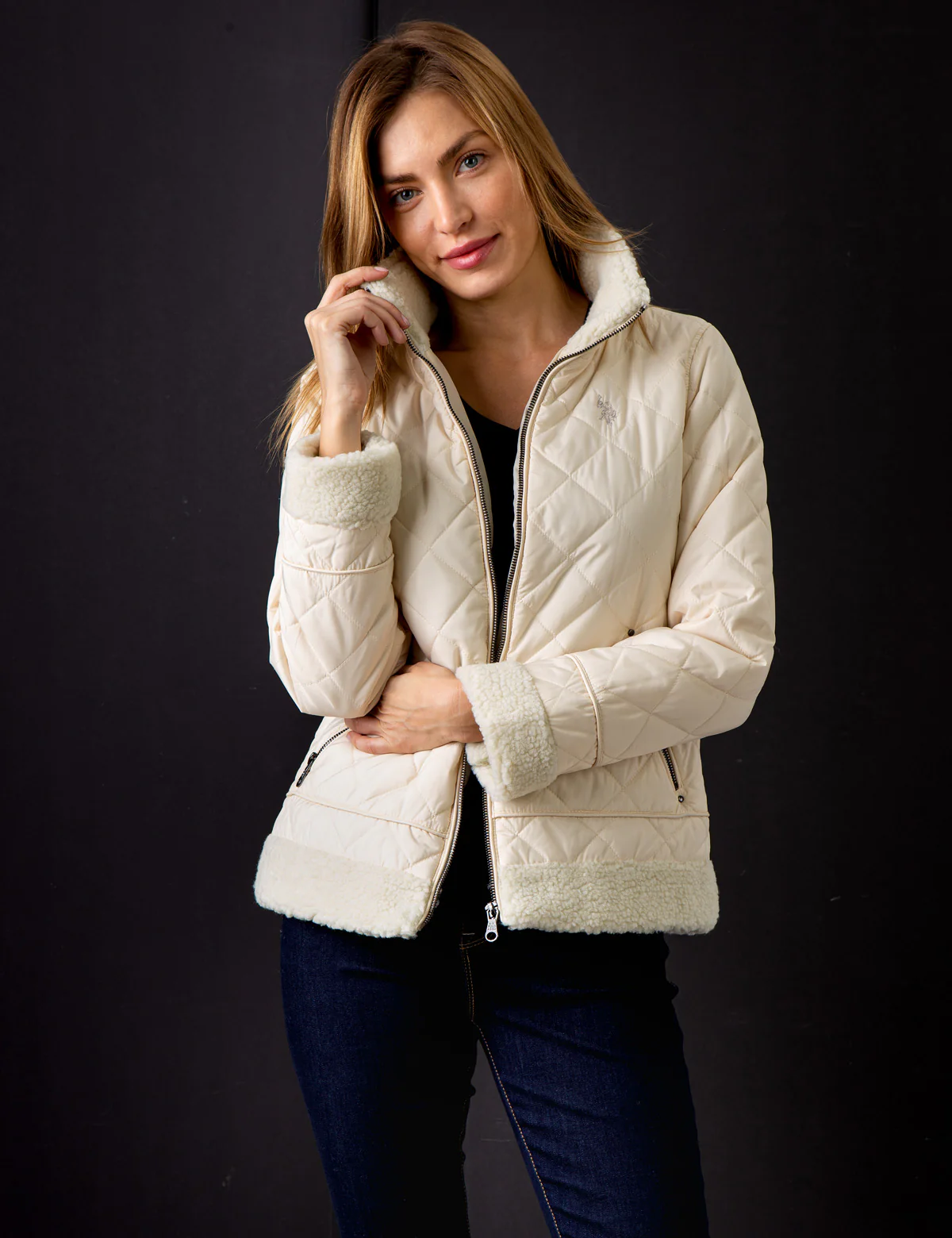 QUILTED MOTO PUFFER JACKET - Image 2