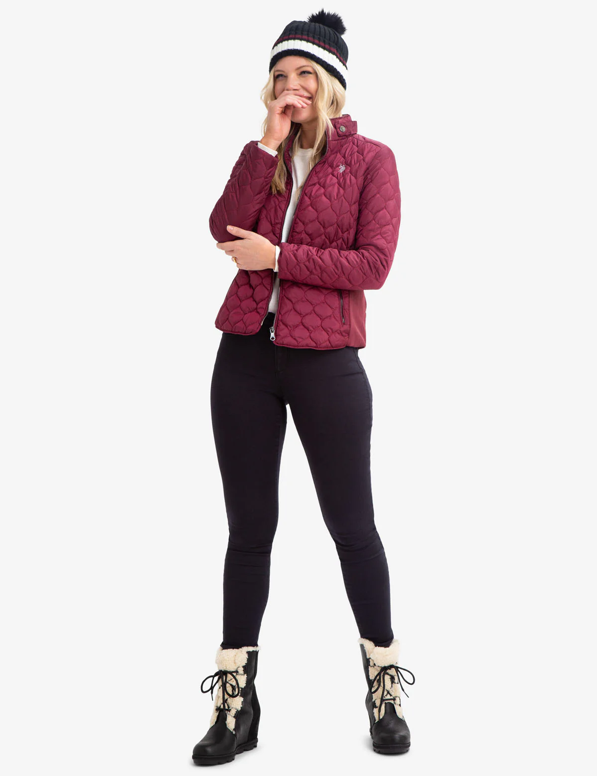 QUILTED SIDE KNIT JACKET - Image 2