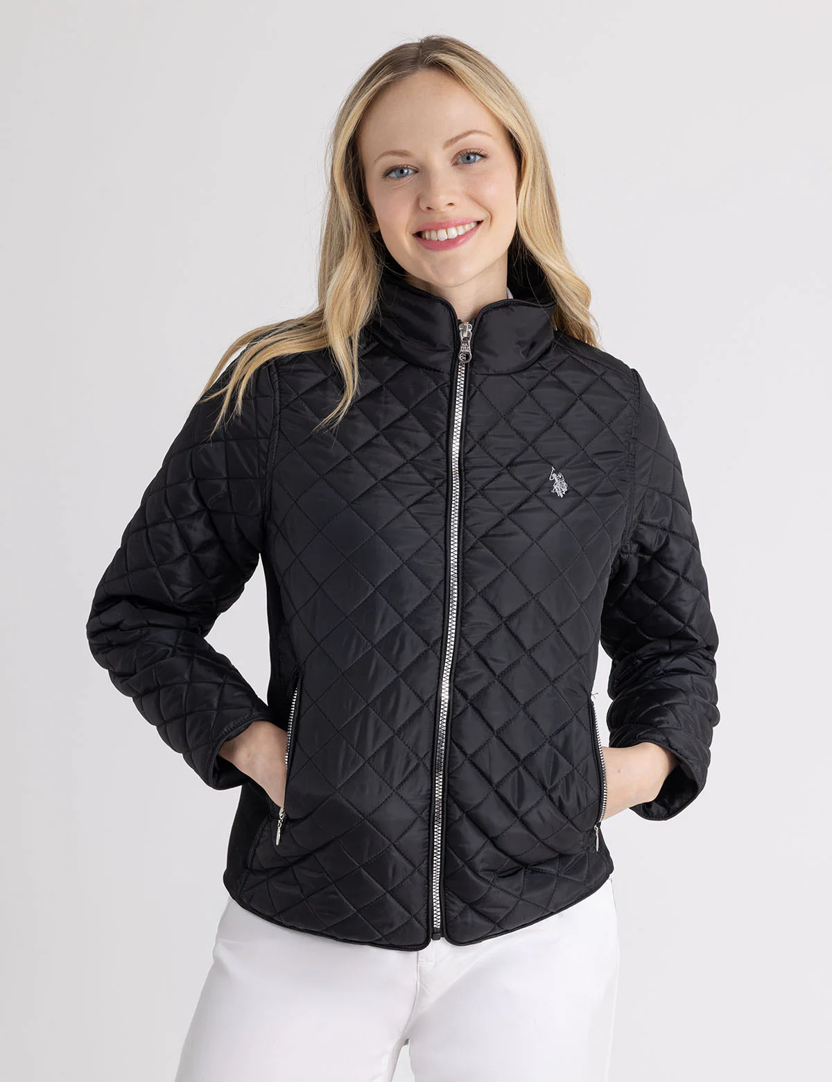 QUILTED SIDE KNIT MOTO JACKET - Image 3
