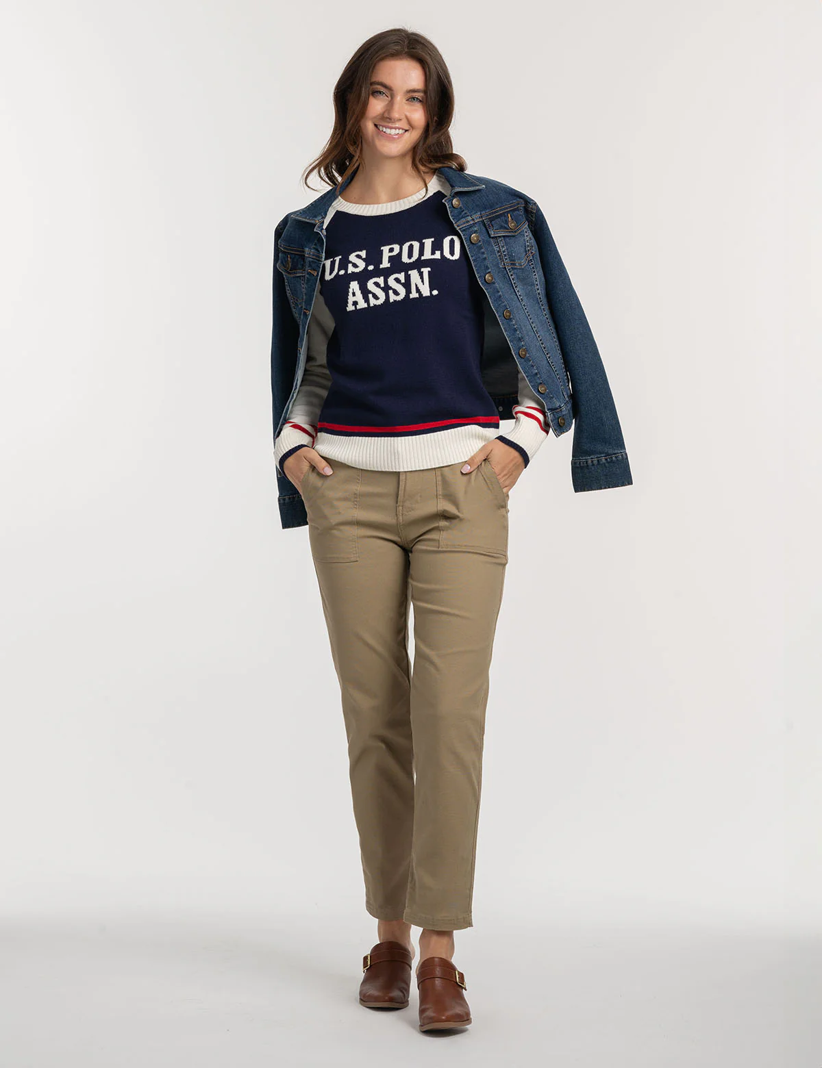 RAGLAN SLEEVE BASEBALL CREW NECK SWEATER - Image 7