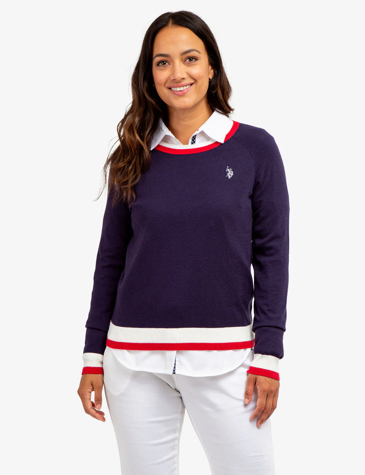 RAGLAN SLEEVE CREW NECK SWEATER