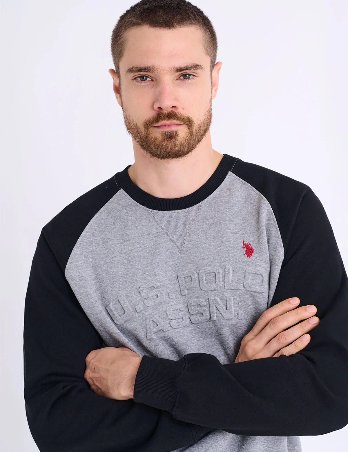 RAGLAN SLEEVE EMBOSSED FLEECE PULLOVER - Image 10