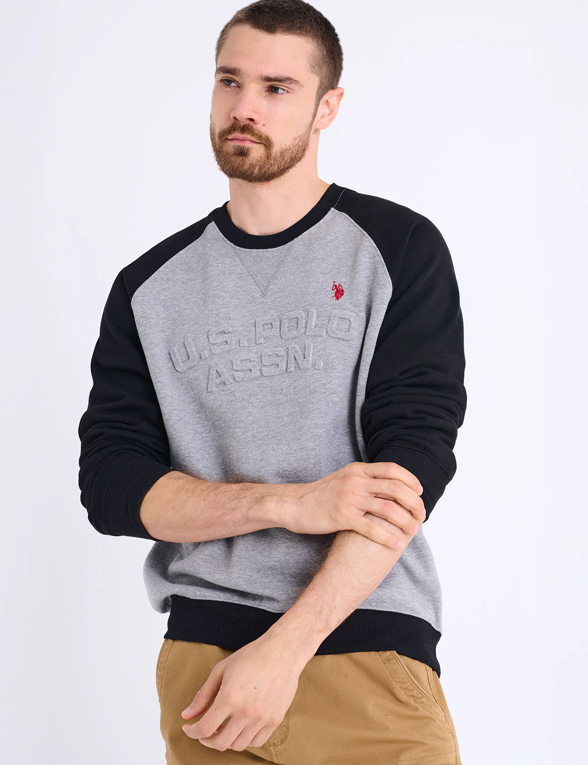 RAGLAN SLEEVE EMBOSSED FLEECE PULLOVER - Image 11
