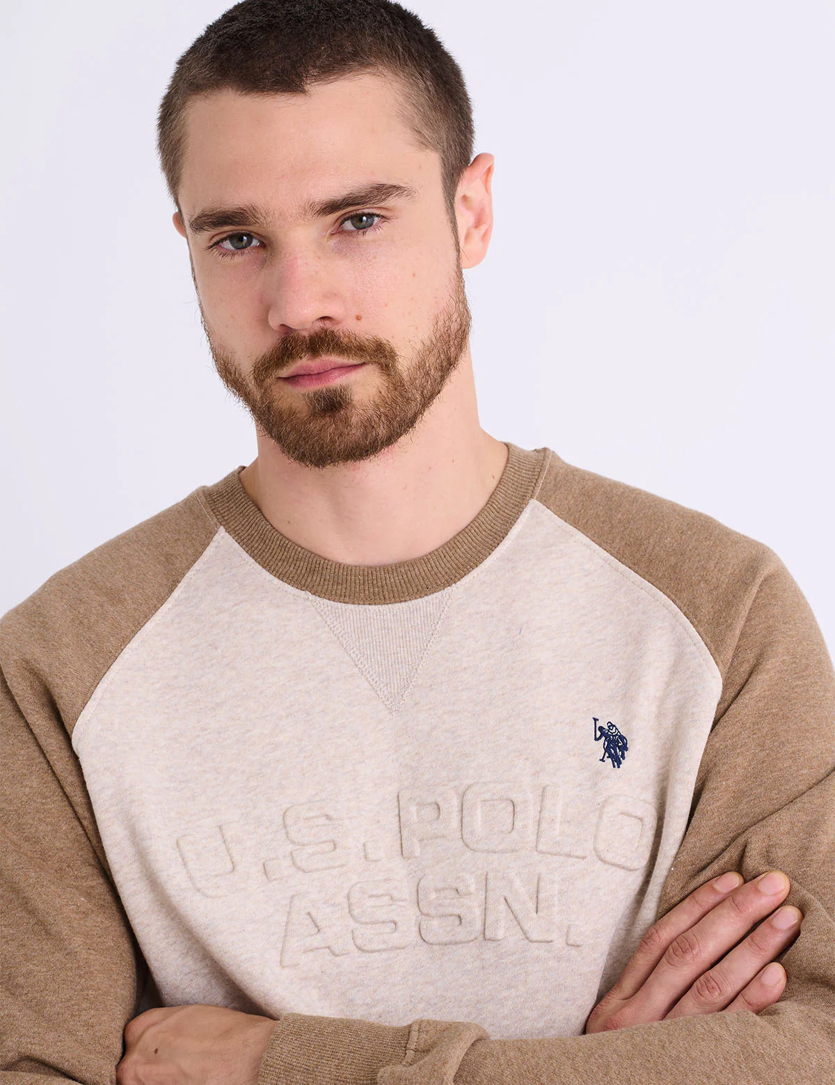 RAGLAN SLEEVE EMBOSSED FLEECE PULLOVER - Image 2