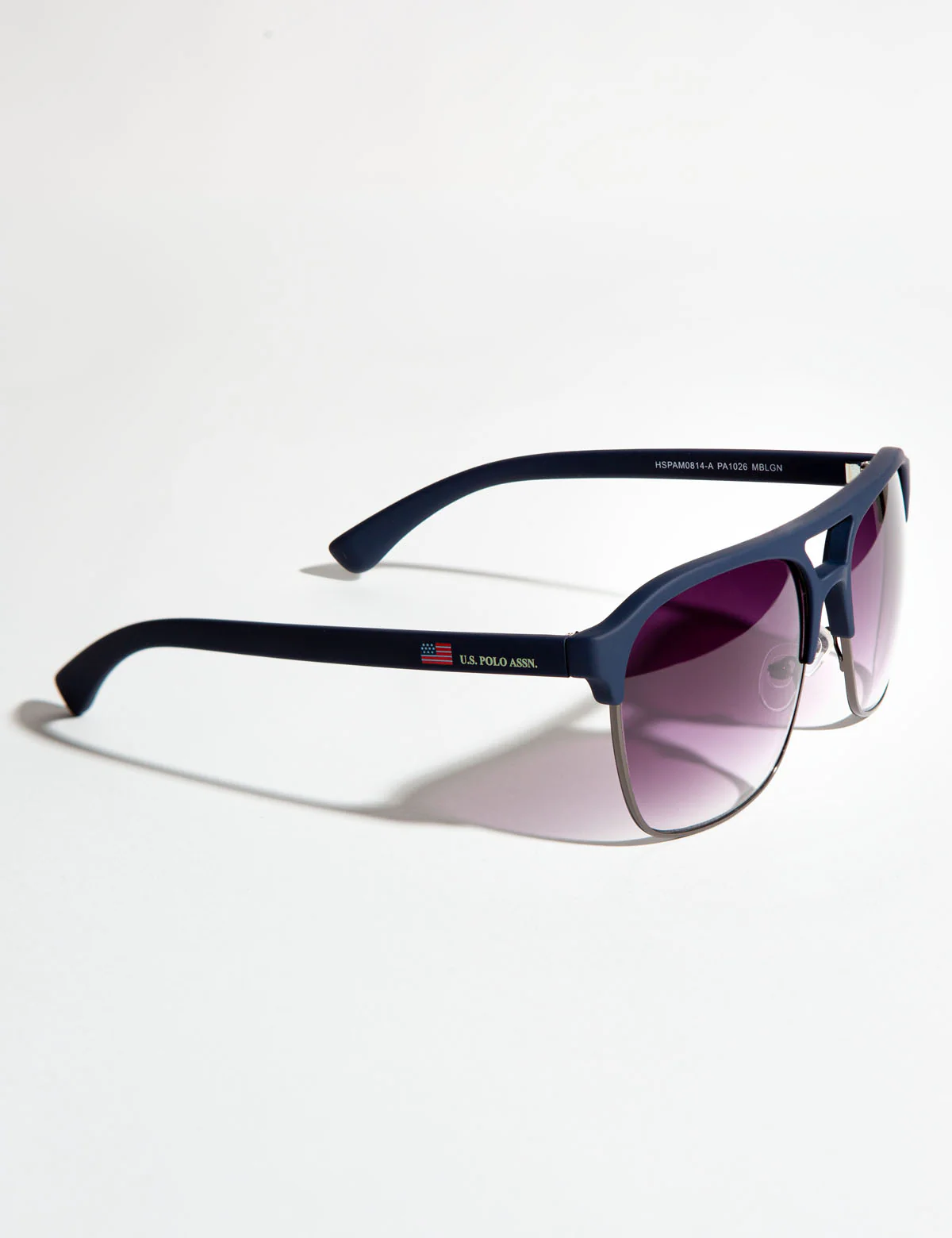 MEN'S RECTANGULAR COMBO METAL AVIATOR SUNGLASSES - Image 3