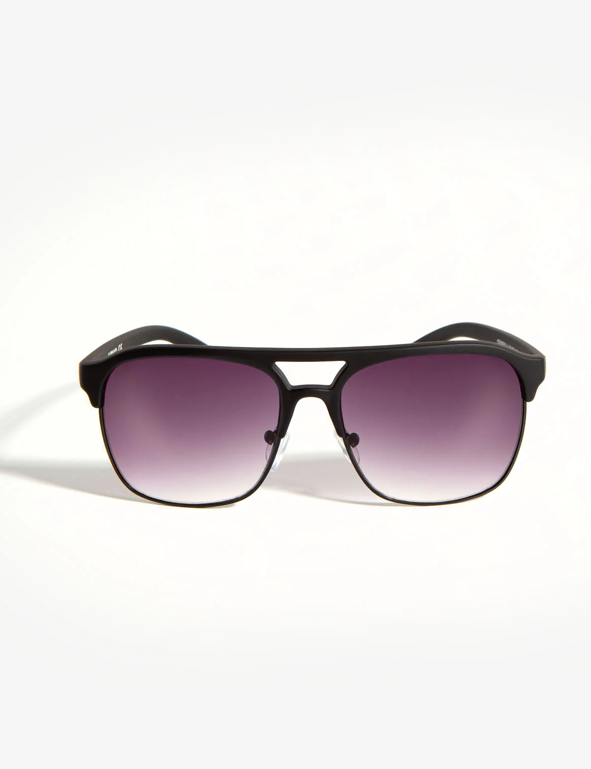 MEN'S RECTANGULAR COMBO METAL AVIATOR SUNGLASSES - Image 4