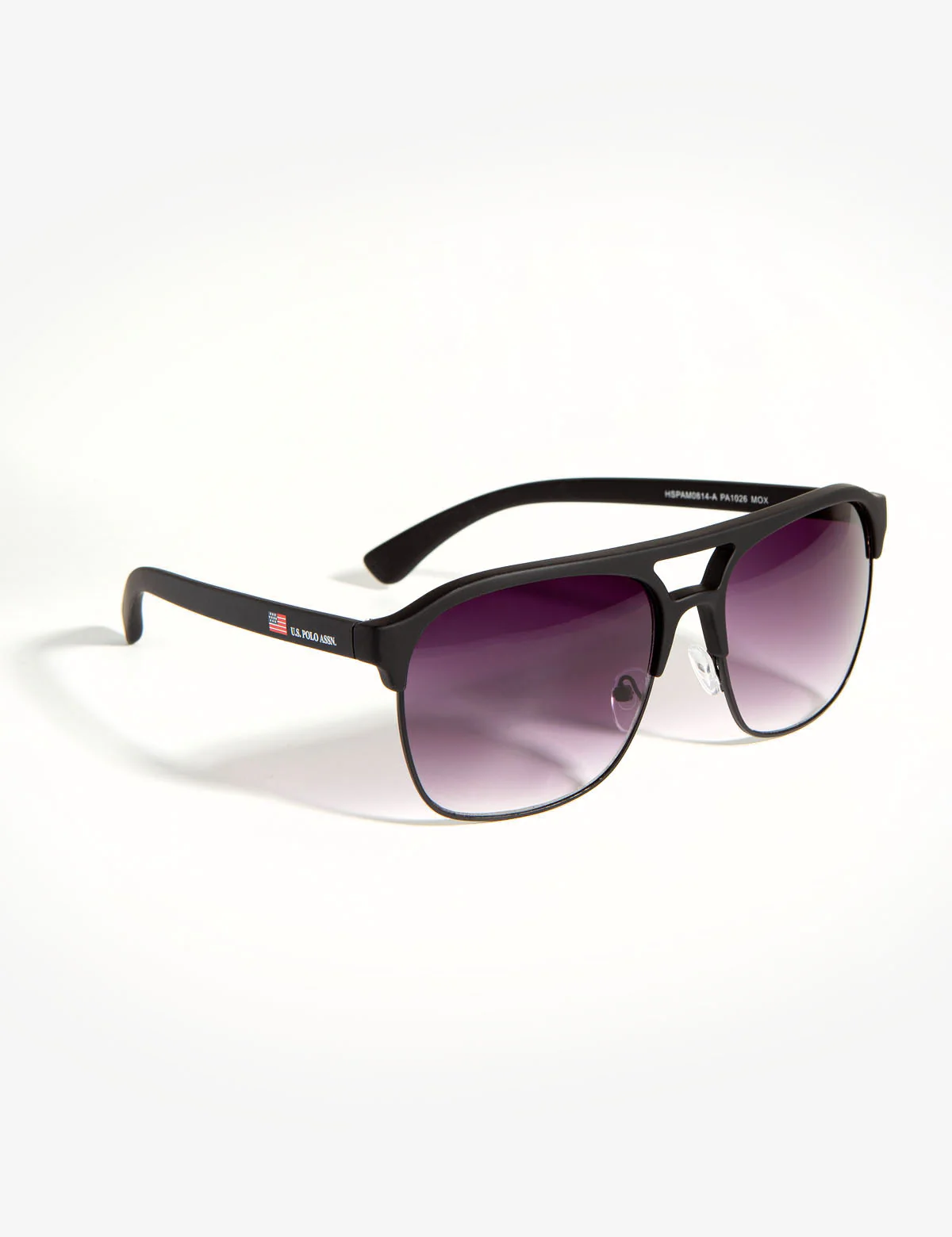 MEN'S RECTANGULAR COMBO METAL AVIATOR SUNGLASSES - Image 5