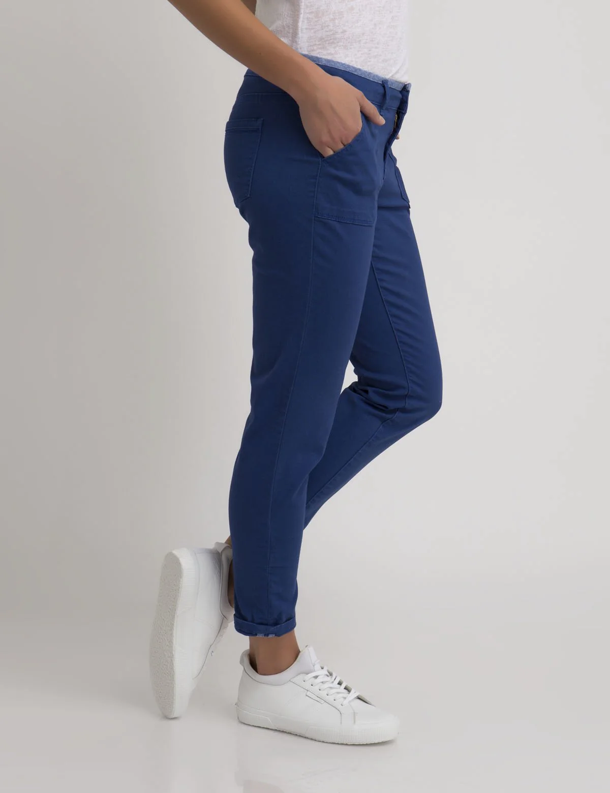 RELAXED FIT CROP CARGO PANTS - Image 2
