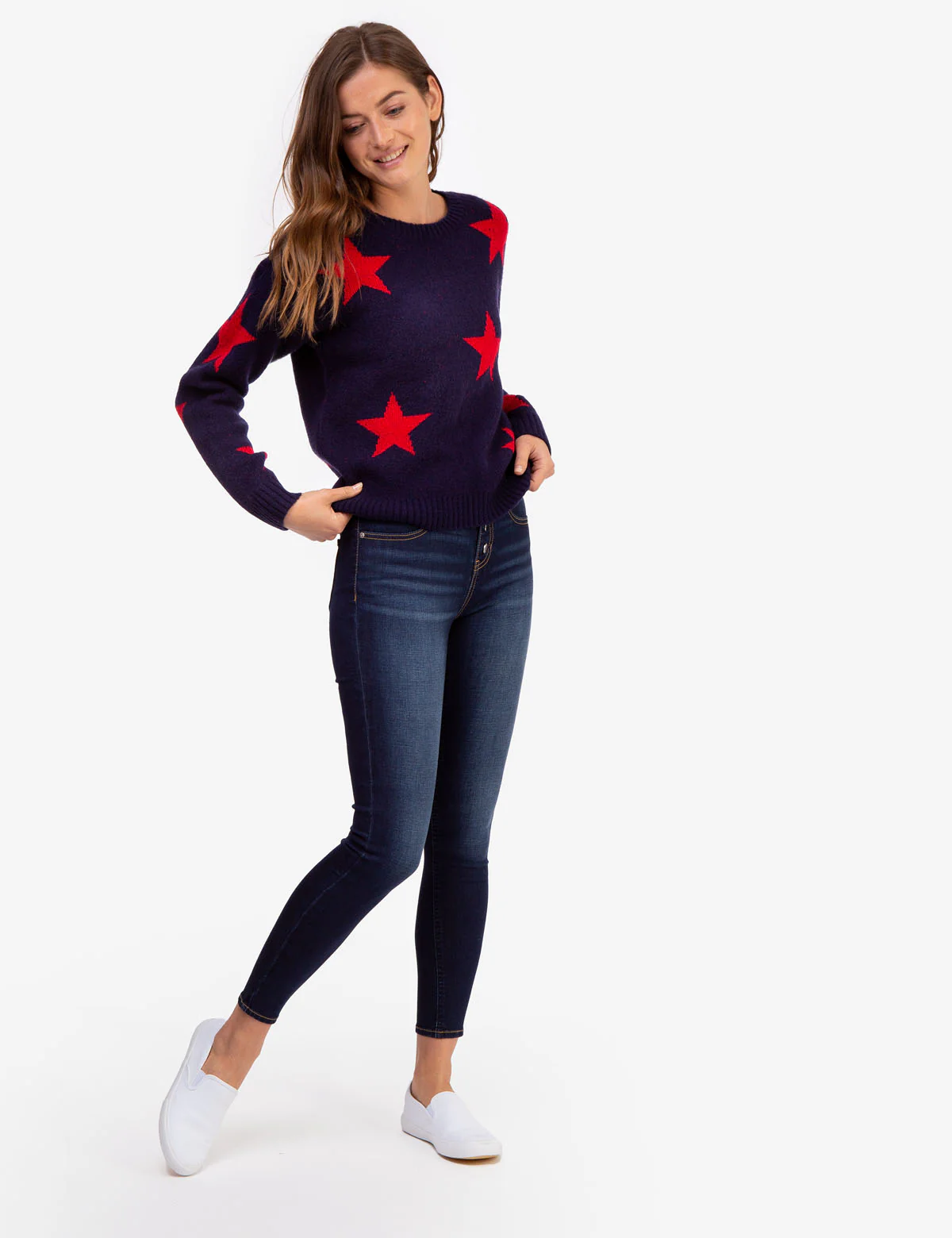 REPREVE® HIGH RISE BUTTON DENIM JEGGING - Image 2