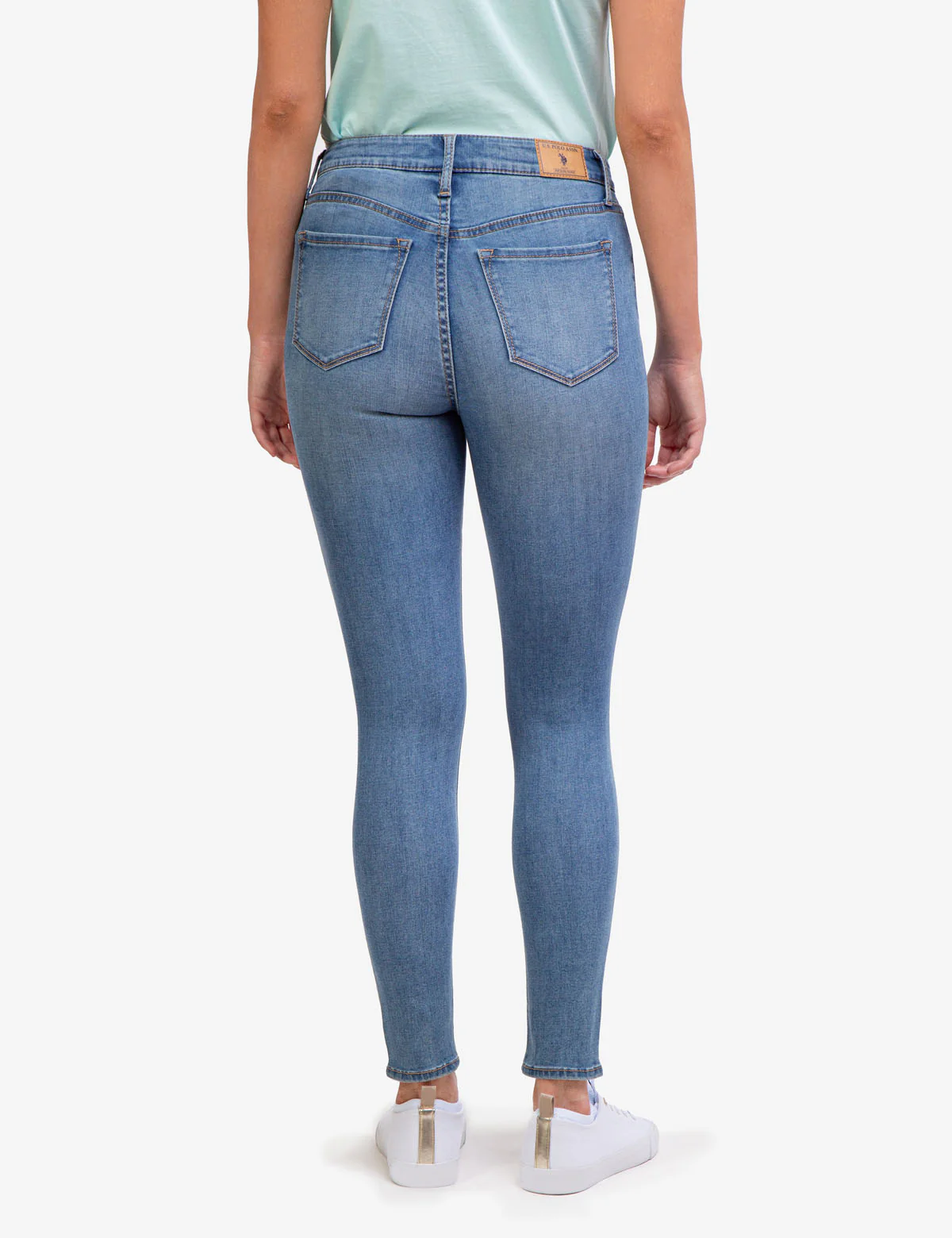 REPREVE® HIGH RISE DESTRUCTED JEANS - Image 4