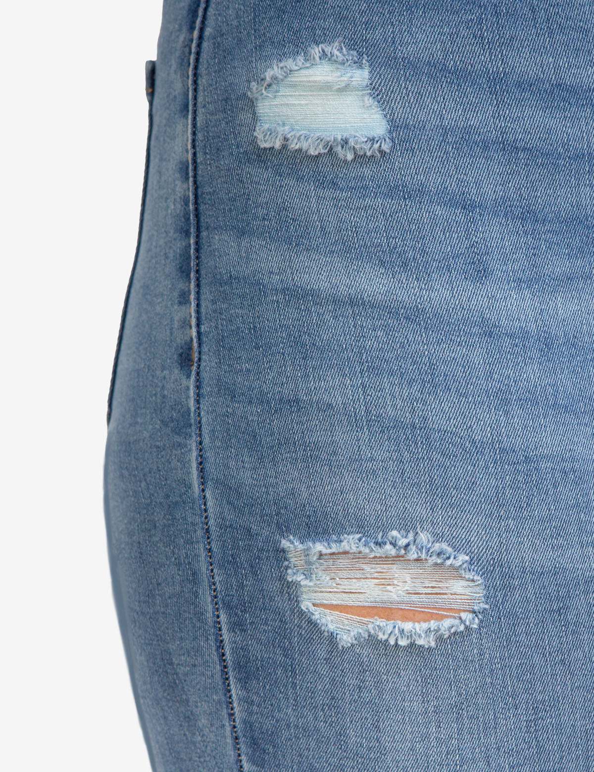 REPREVE® HIGH RISE DESTRUCTED JEANS - Image 5