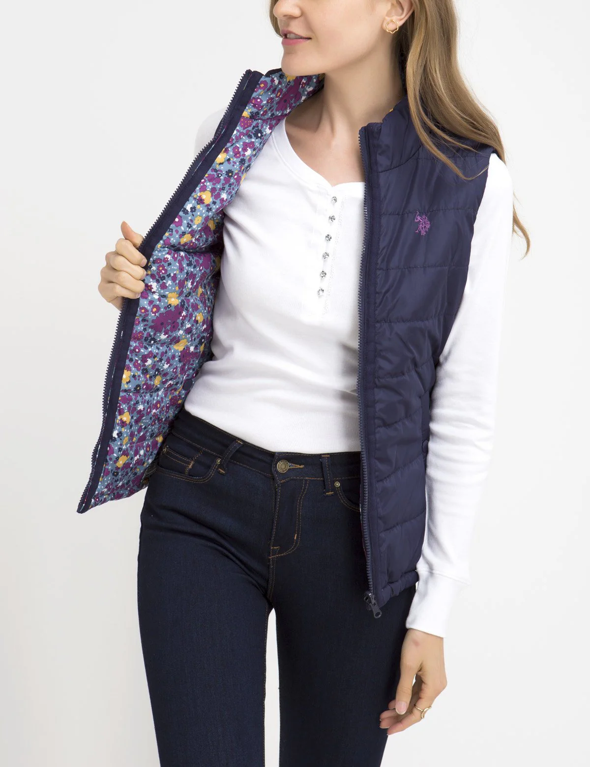 REVERSIBLE FLORAL VEST - Image 10