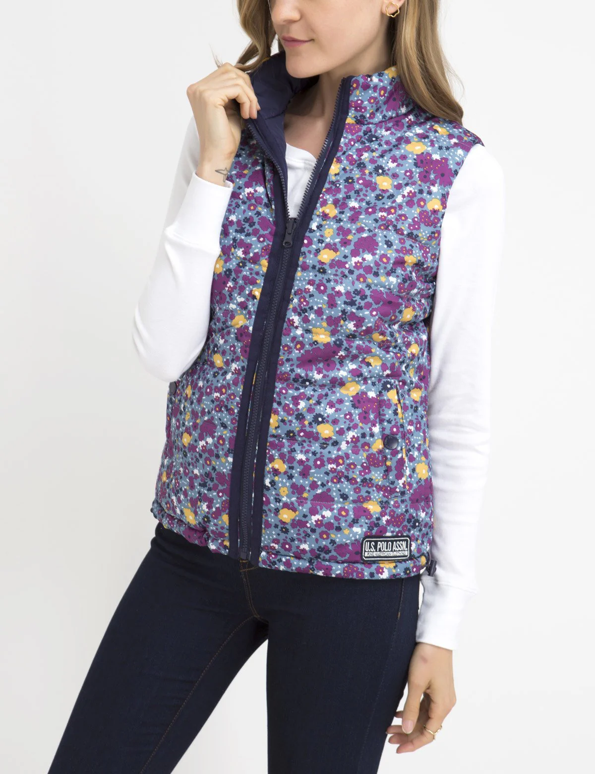 REVERSIBLE FLORAL VEST - Image 9