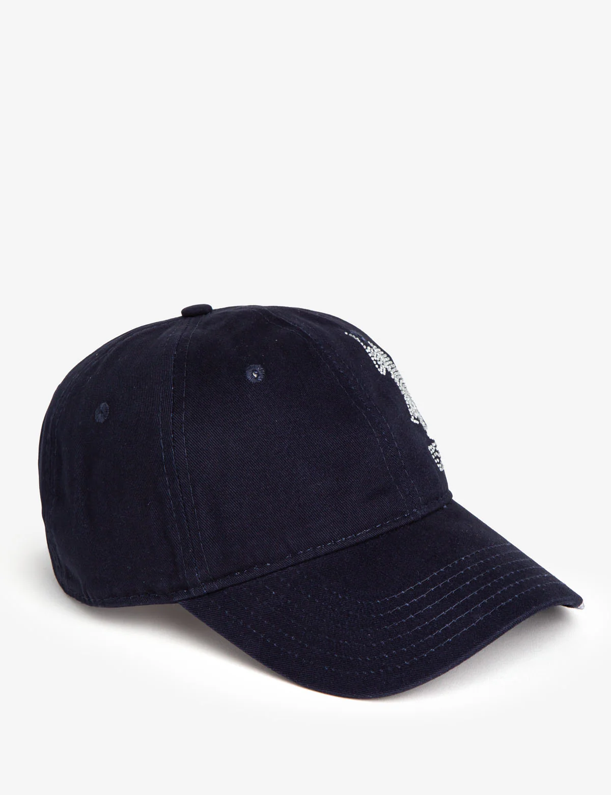 RHINESTONE LOGO BASEBALL CAP - Image 6