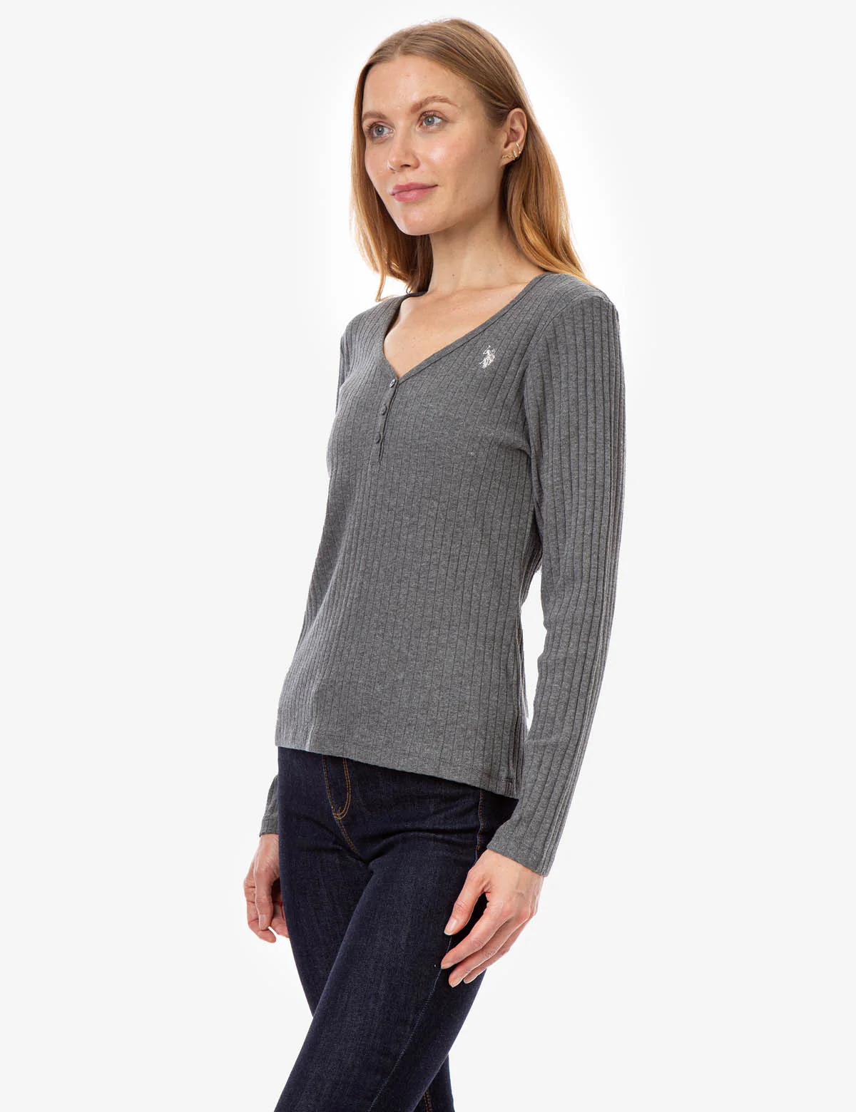 RIB KNIT HENLEY - Image 3