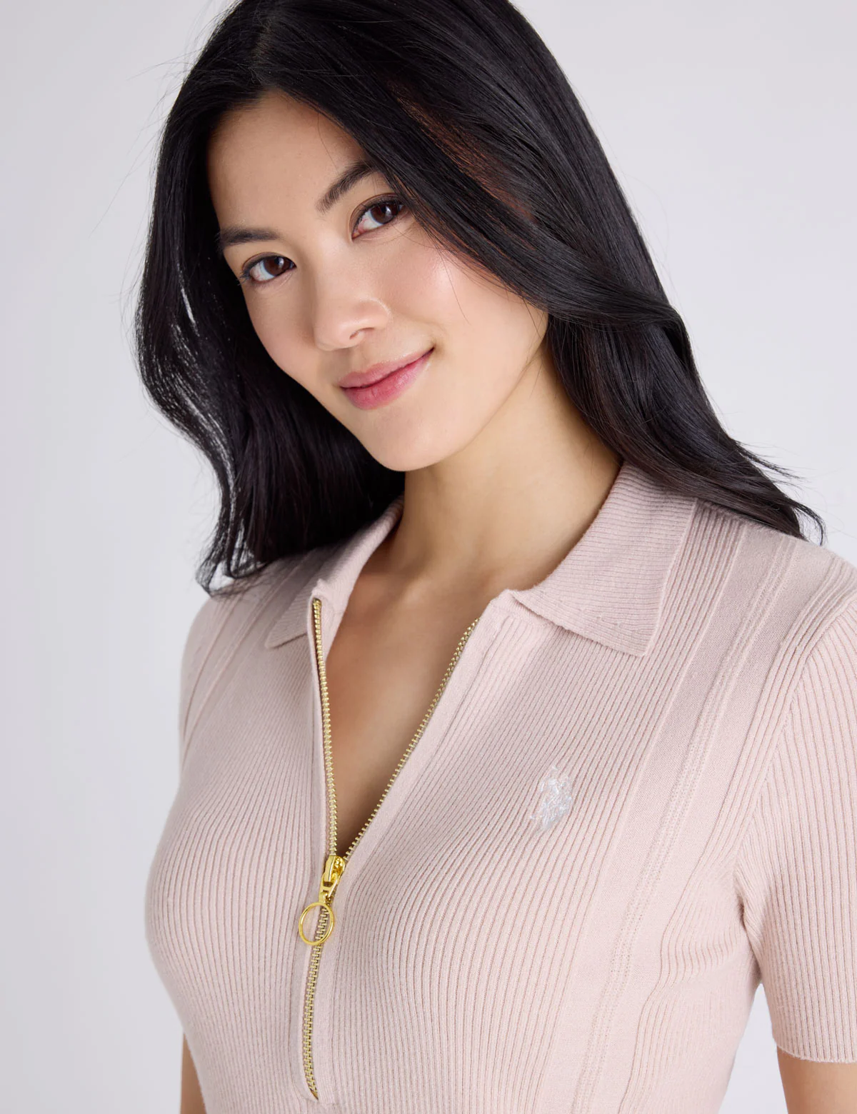 RIB ZIP SWEATER POLO SHIRT - Image 2
