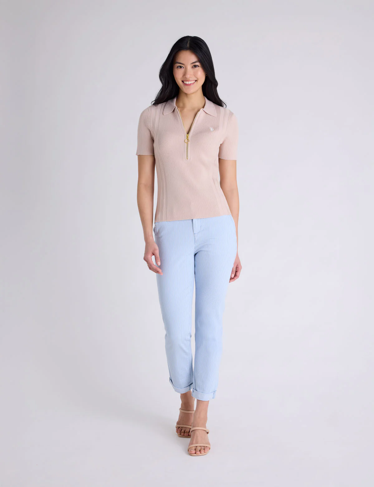 RIB ZIP SWEATER POLO SHIRT - Image 3