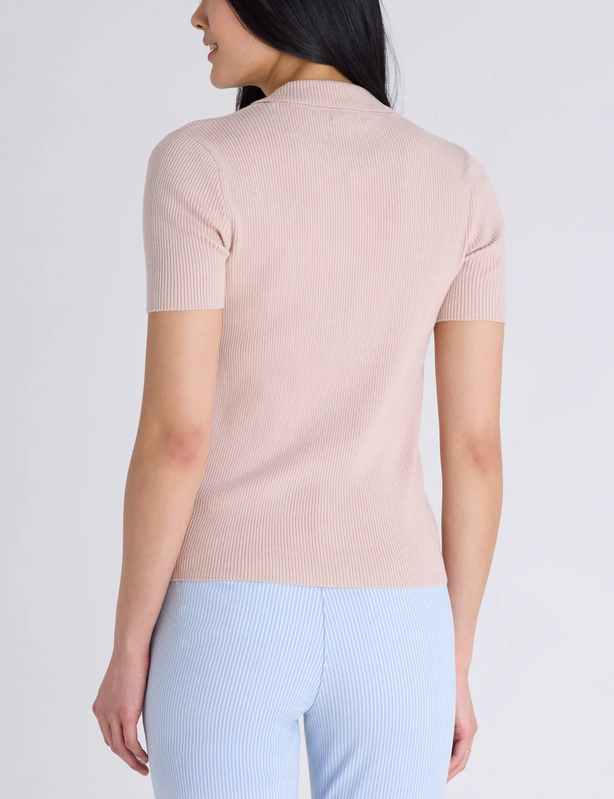RIB ZIP SWEATER POLO SHIRT - Image 4