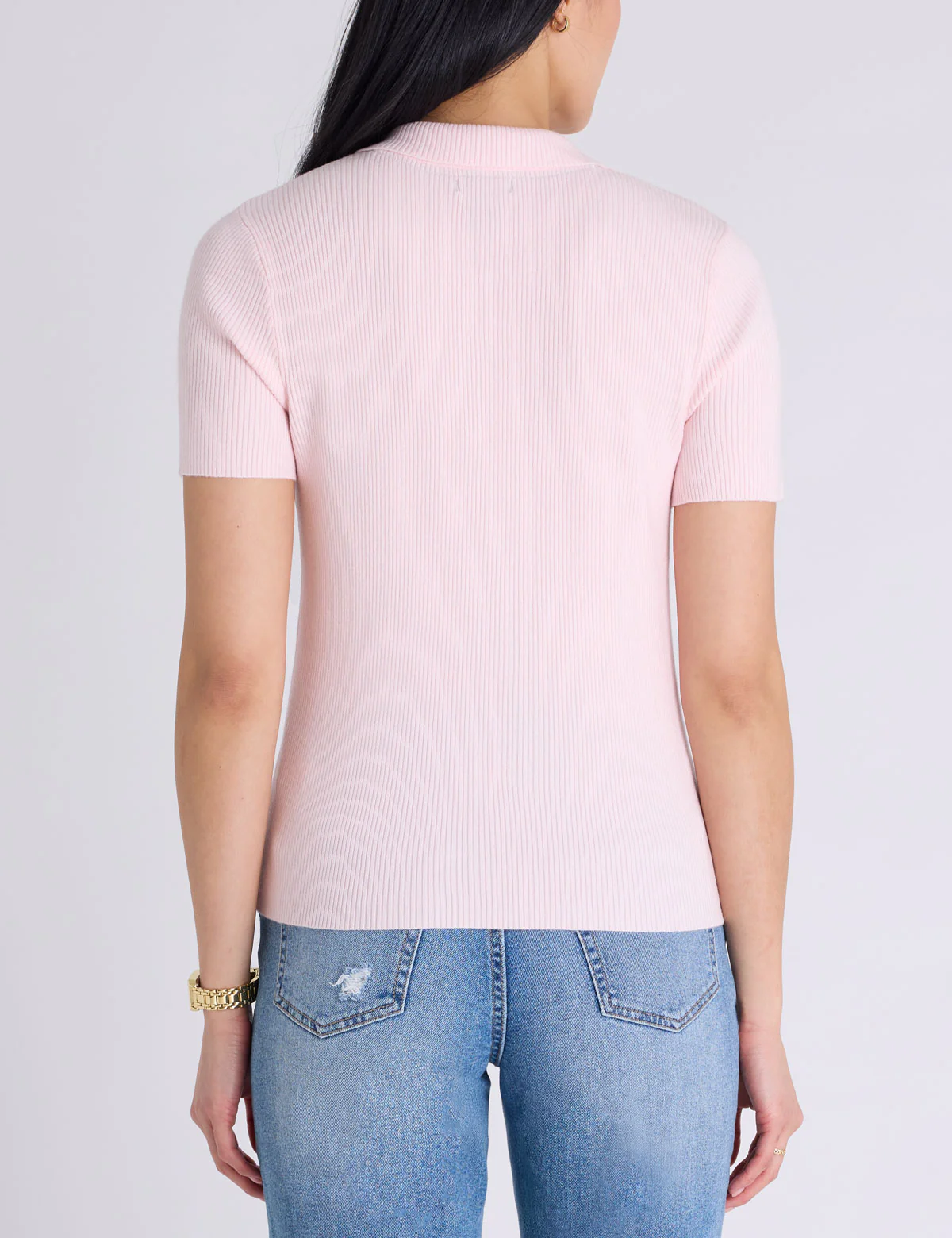 RIB ZIP SWEATER POLO SHIRT - Image 9
