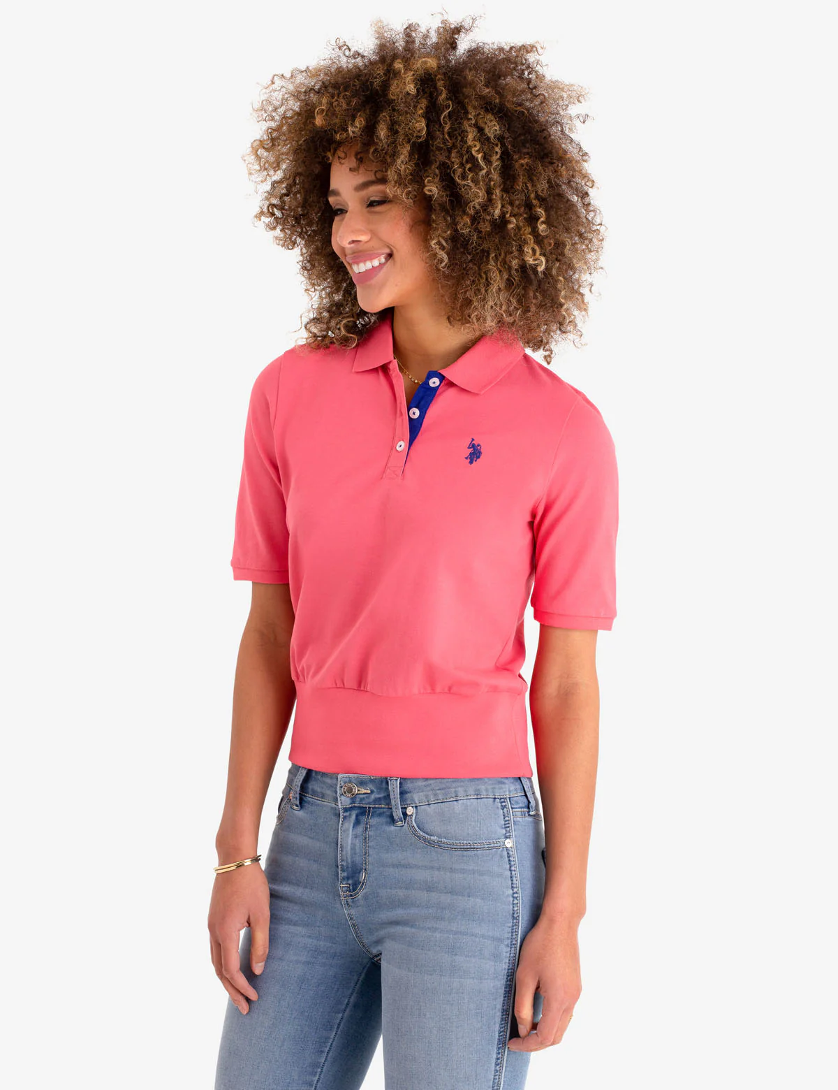 RIBBED HEM POLO SHIRT - Image 4
