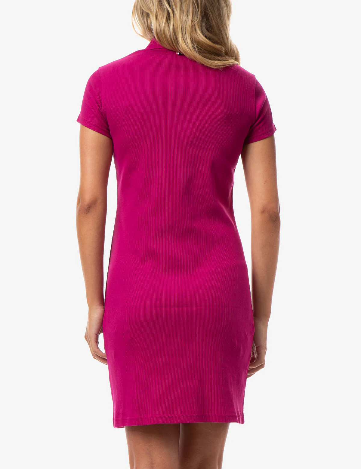 RIBBED V-NECK POLO DRESS - Image 3