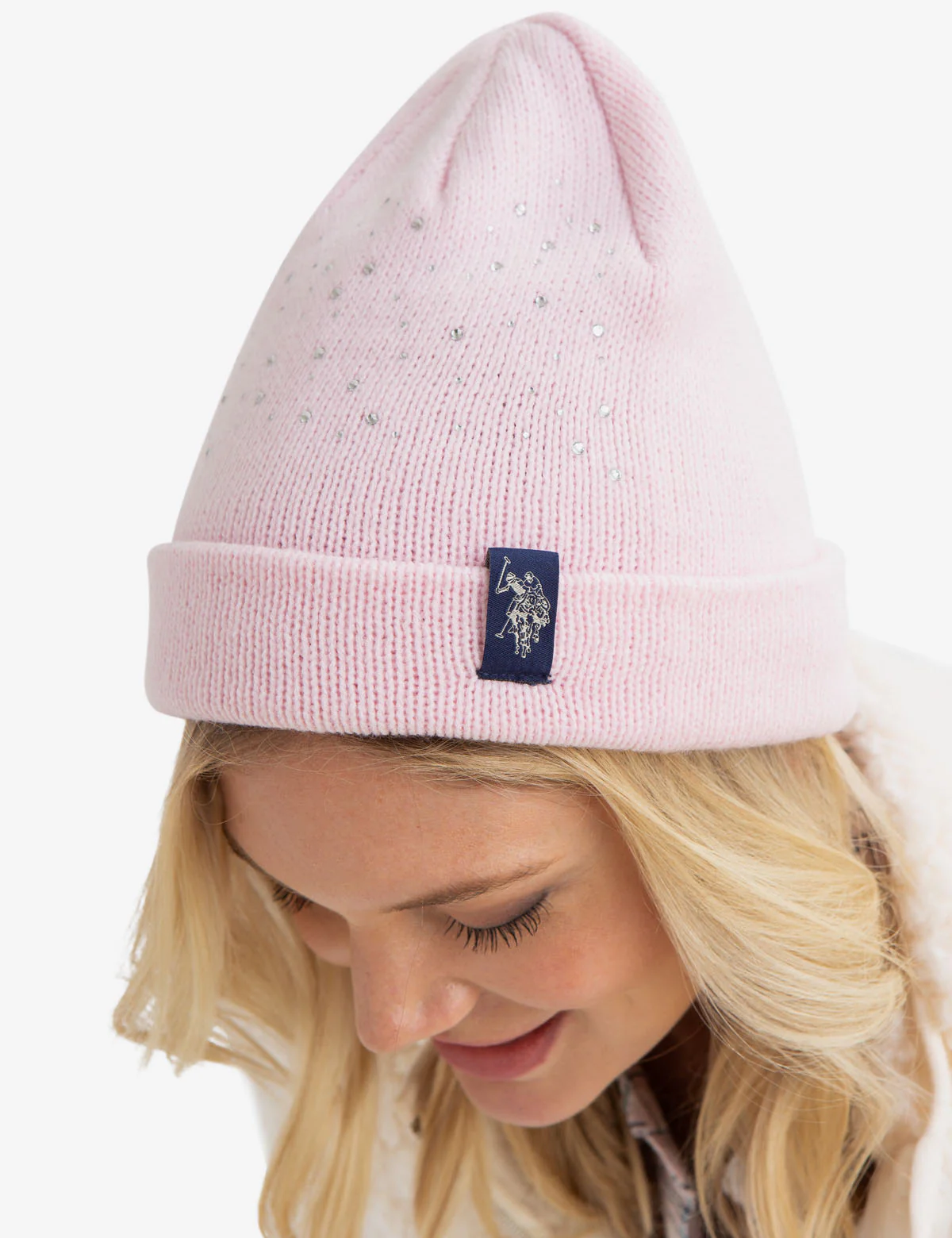 RHINESTONE CUFFED BEANIE - Image 2