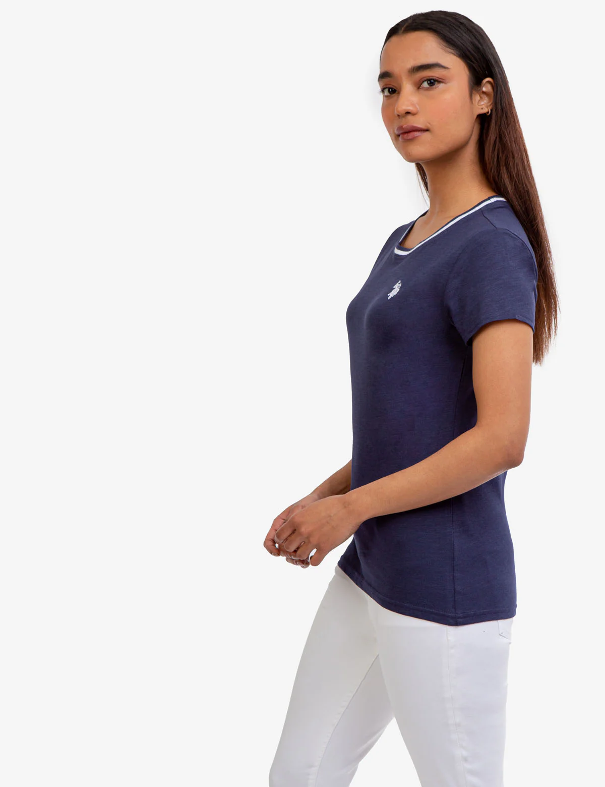 RINGER NECK TRIM T-SHIRT - Image 11