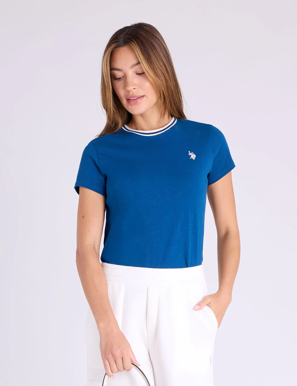 RINGER NECK TRIM T-SHIRT - Image 3