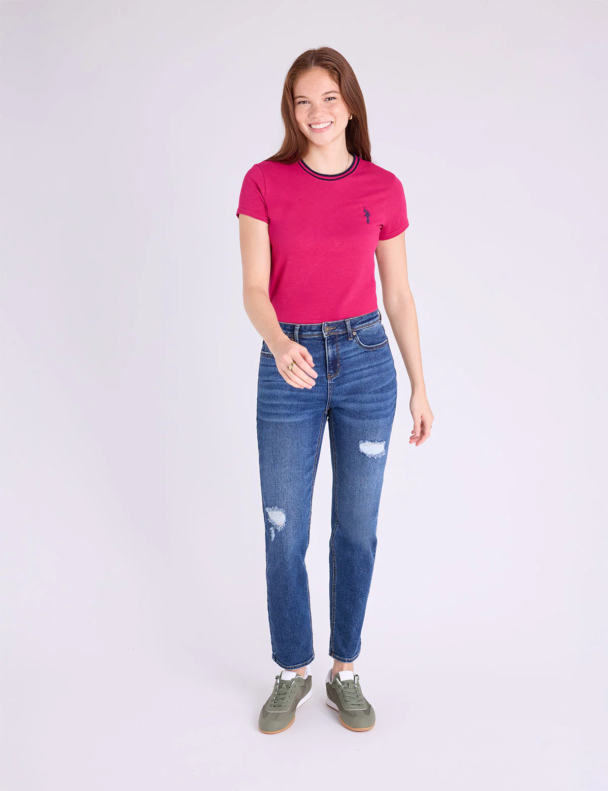 RINGER NECK TRIM T-SHIRT - Image 7