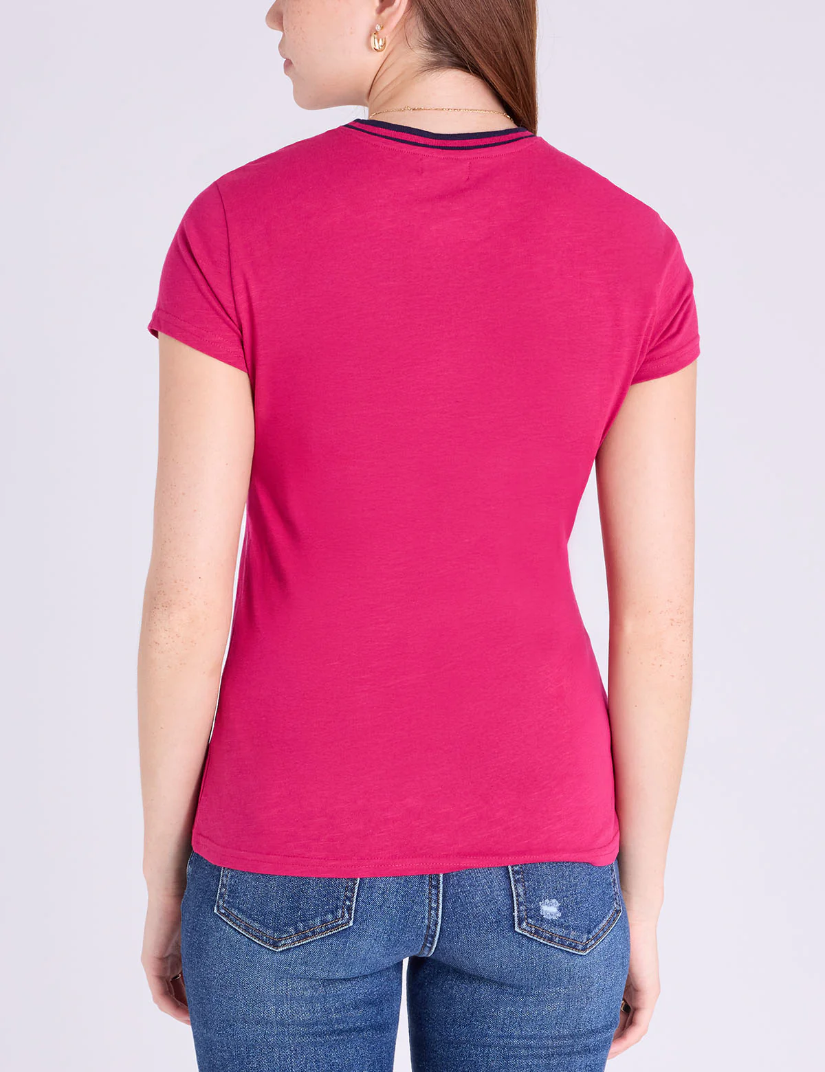 RINGER NECK TRIM T-SHIRT - Image 8