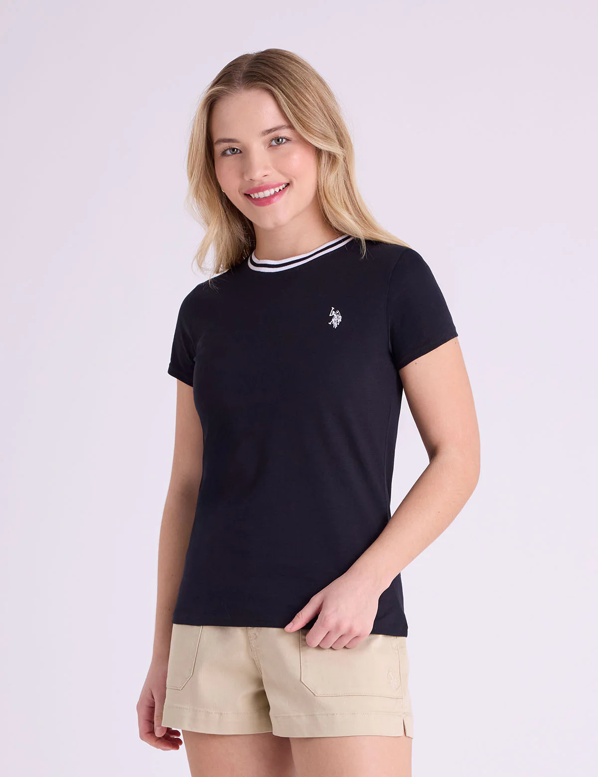 RINGER NECK TRIM T-SHIRT - Image 4