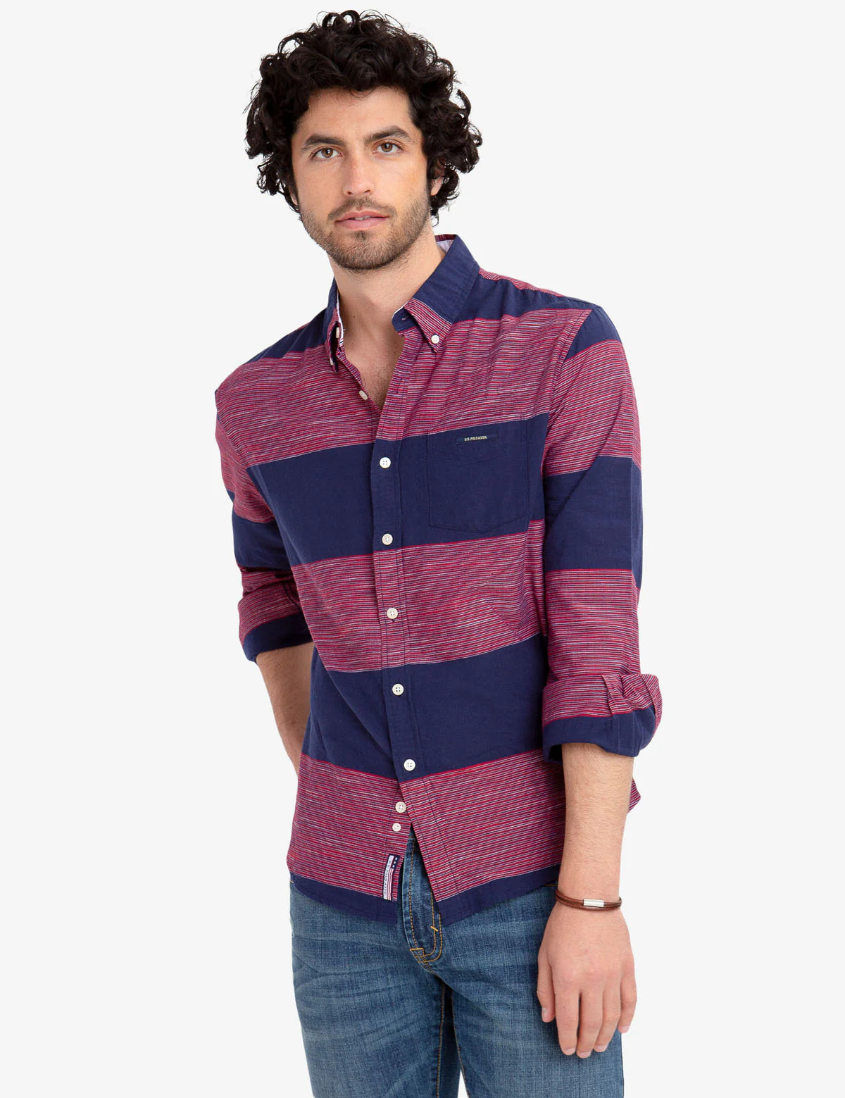NO-TUCK RUGBY SLUB SHIRT