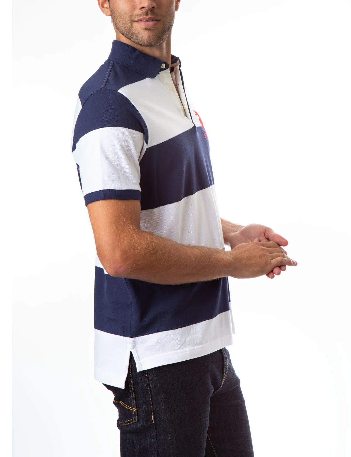 RUGBY STRIPE POLO SHIRT - Image 3
